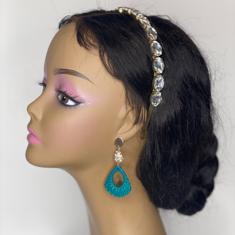 Handcrafted Acrylic Rattan Dangle Earrings